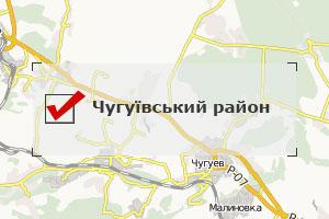 Карта Чугуївського району Харківської області